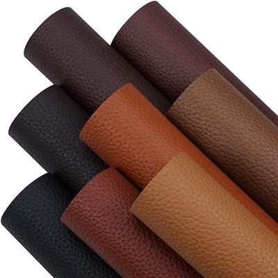 Wholesale Cheap Leather Manufactures Lichee Grain PVC Leather Synthetic Leather for Bags Sofa Automotive Interior